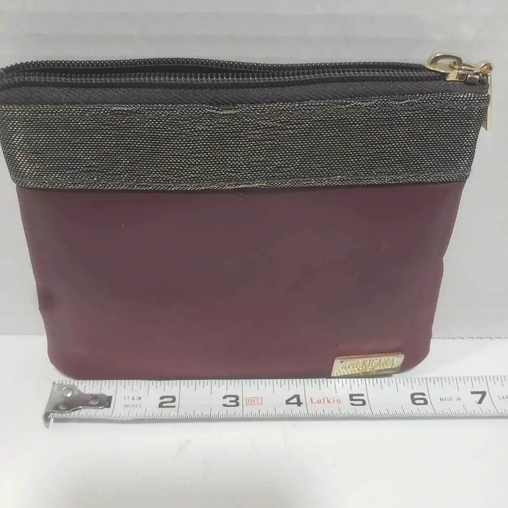 Americana by Sharif Set of 3  Shimmer/Iridescent Cosmetic Pouches. - Picture 6 of 7